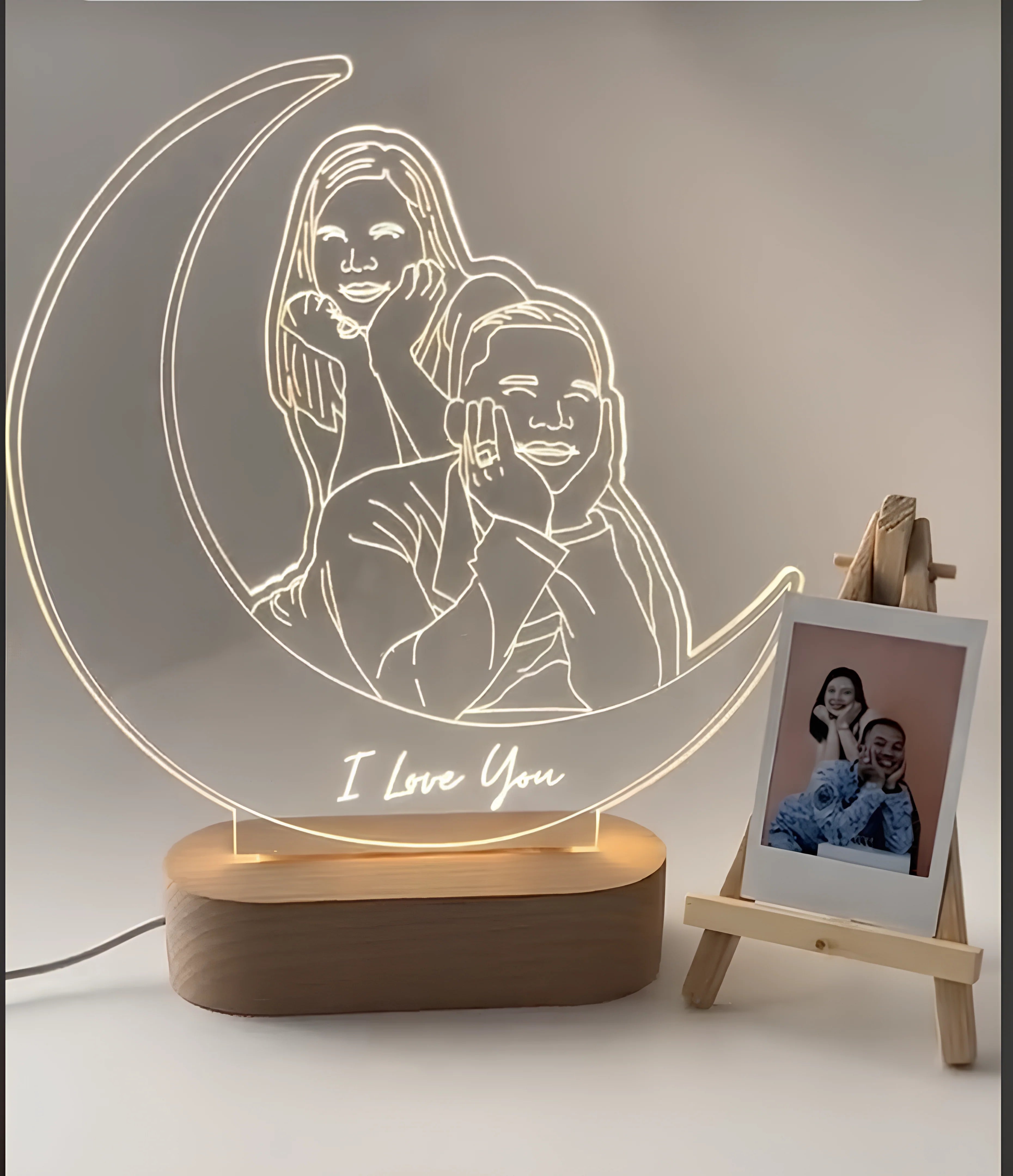 Personalised Moon Essence Illusion Lamp